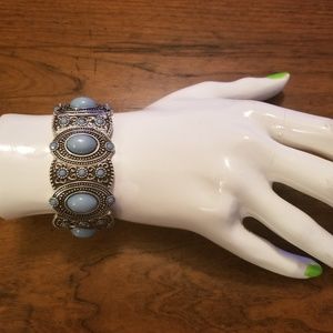 Faux turquoise bohemian bracelet